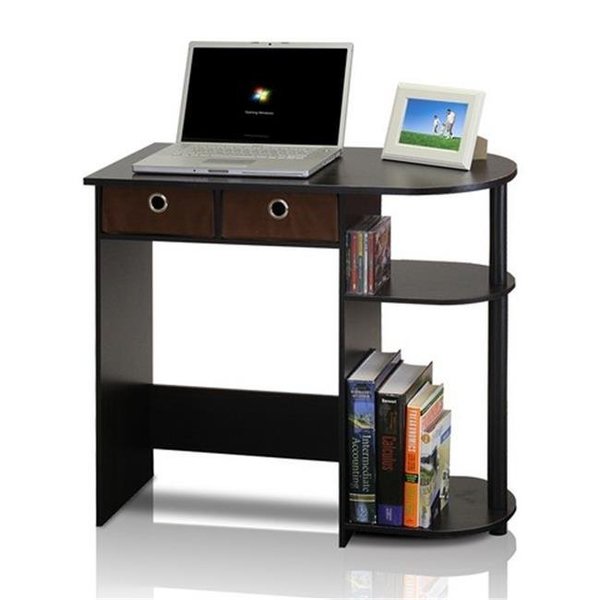 Furinno Furinno Go Green Home Laptop Notebook Computer Desk-Table; Espresso & Black & Brown - 28.5 x 31.5 x 15.6 in. 11193EX/BK/BR